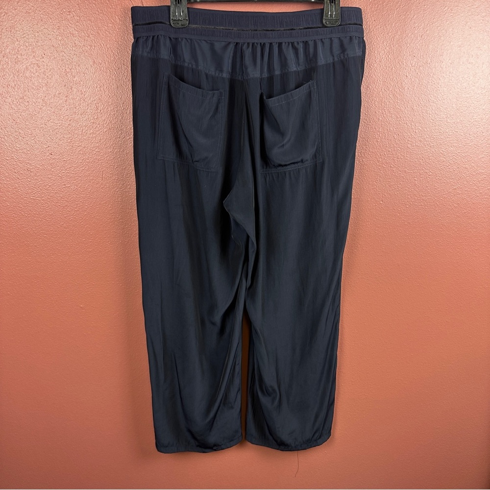 LOLA & SOPHIE D-SATIN CROPPED JOGGER Size large pull on color nightwatch - Picture 6 of 10